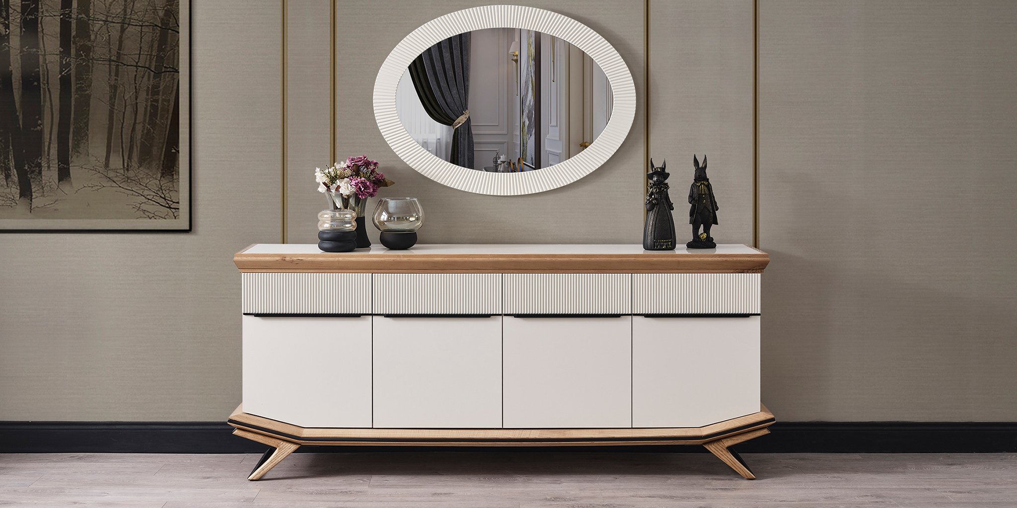 Elize Ahşap Yemek Odası Takımı